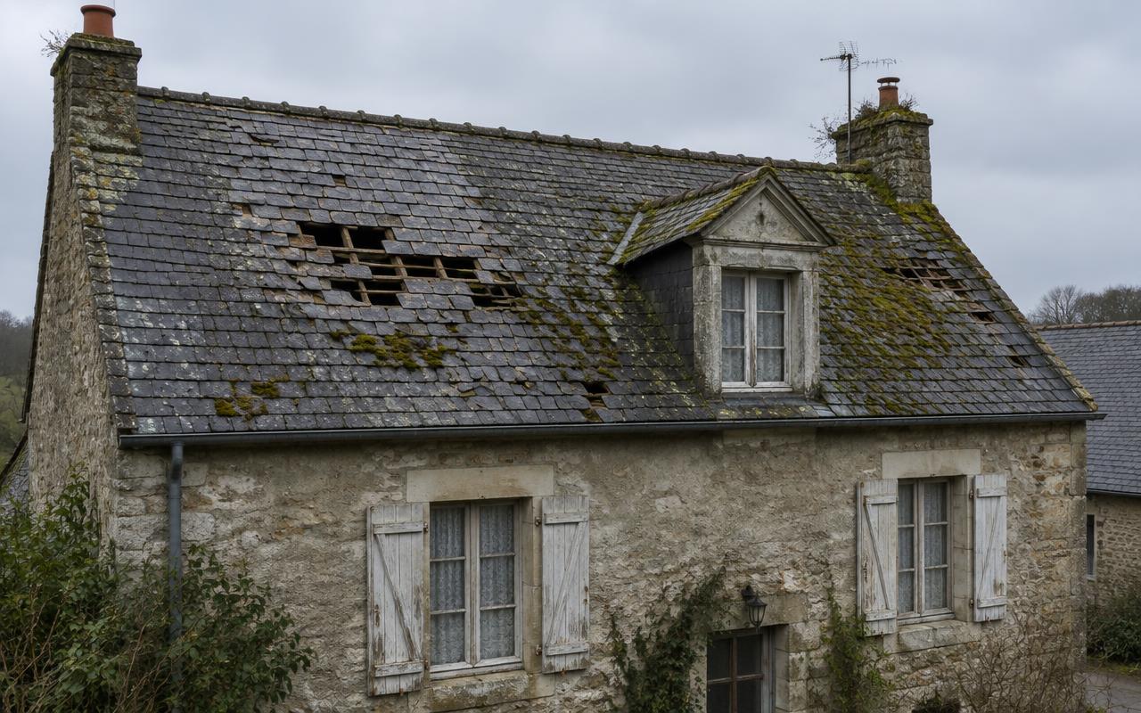 Toiture avant travaux